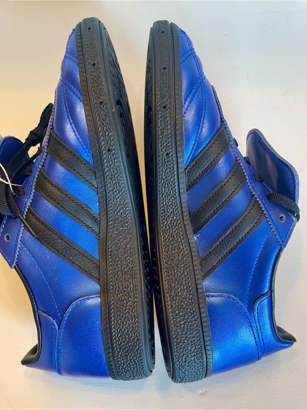 NIB ADIDAS HANDBALL SPEZIAL LT LUCID BLUE BLACK SNEAKERS WOMENS 8.5 - Picture 10 of 12